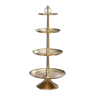 ETAGERE XL GOLD - H 117 cm Metall (Vermietung)
