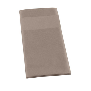 Stoffserviette Damast/Baumwolle 50 x 50 cm - TAUPE (Vermietung)