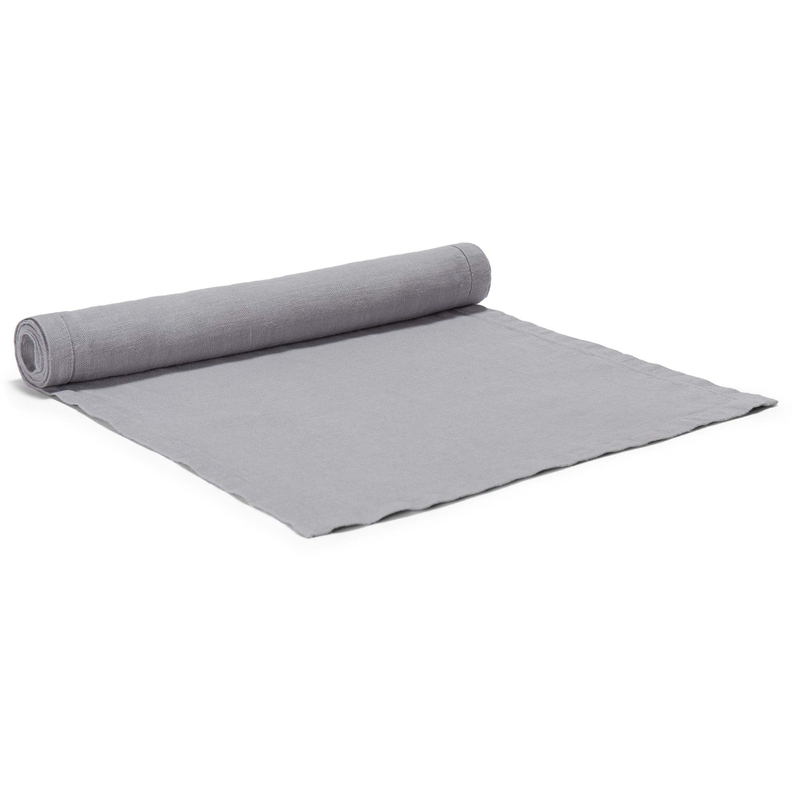 Tischläufer Linen L. 220 x B. 30 cm - GRAU LEINEN (Vermietung), 8,00 €