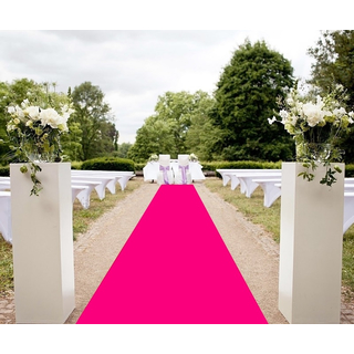 Pink 2,90€/lfm Hochzeitsteppich Hochzeit VIP Teppich Läufer 100cm breit 