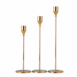 Kerzenstnder Fine 1-Arm H. 33 cm - GOLD (Vermietung)