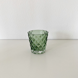 VOTIV Glas Ø 7 cm - H 7,5 cm OLIVEGRÜN (Vermietung)