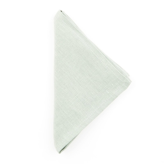 Stoffserviette Leinen SOFT  40 x 40 cm - EUKALYPTUS BLASS GRN  (Vermietung)