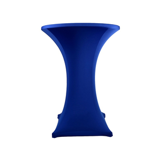 Stehtischhusse STRETCH 4-Fuss Ø 80 BLAU (Vermietung)