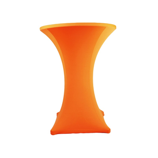 Stehtischhusse STRETCH 4-Fuss Ø 80 ORANGE (Vermietung)