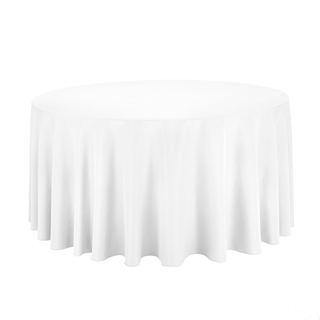Tischdecke Rund Ø 290 cm - WEISS (Vermietung)