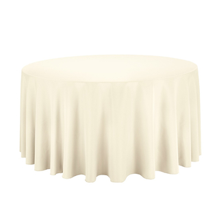 Tischdecke Rund Ø 290 cm - CREME (Vermietung)