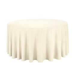 Tischdecke Rund  290 cm - CREME (Vermietung)