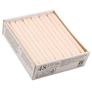 Spitzkerze H 245/Ø 24 mm - Brenndauer ca. 8 Std. - CREME...